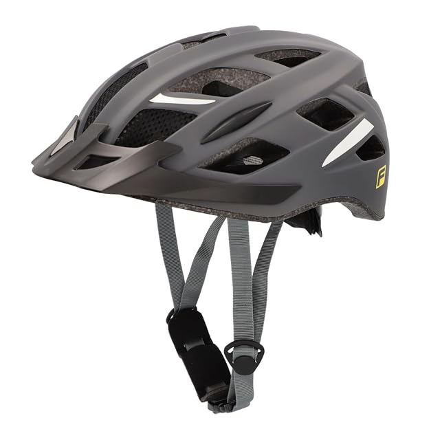 Casco da città Fischer Urban Levin grigio, con le sue prese d'aria e l'anello interno regolabile