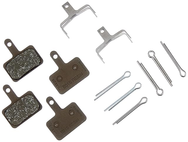 Pastiglie in resina Shimano B05S per freni a disco con le loro molle di ritenuta