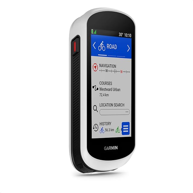 Ciclocomputer Garmin Edge Explore 2 che mostra un percorso sul suo touch da 3 pollici