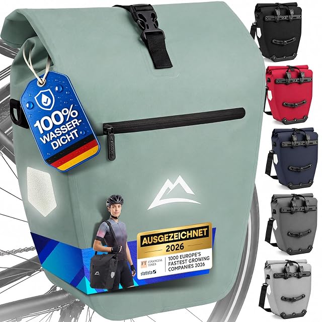 Borsa Nextcover AquaShield in TPU con la sua chiusura arrotolata abbassata